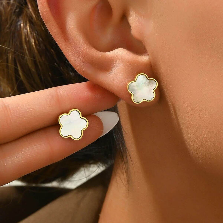 Five Leaf Clover Earrings