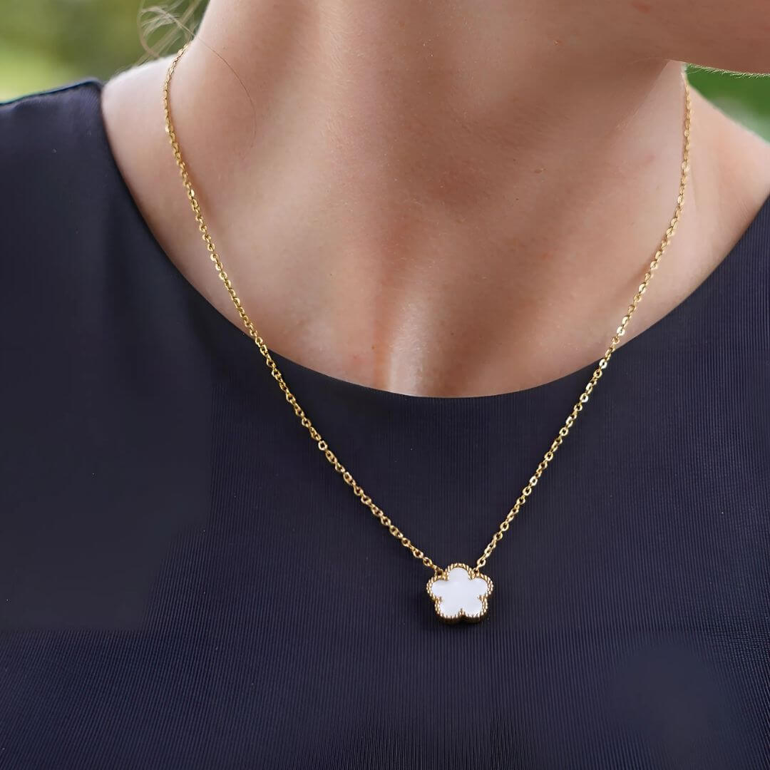 Five Leaf Clover Pendant Necklace