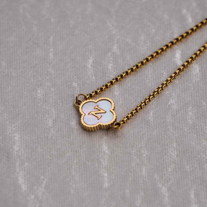 Personalised Clover Initial Bracelet