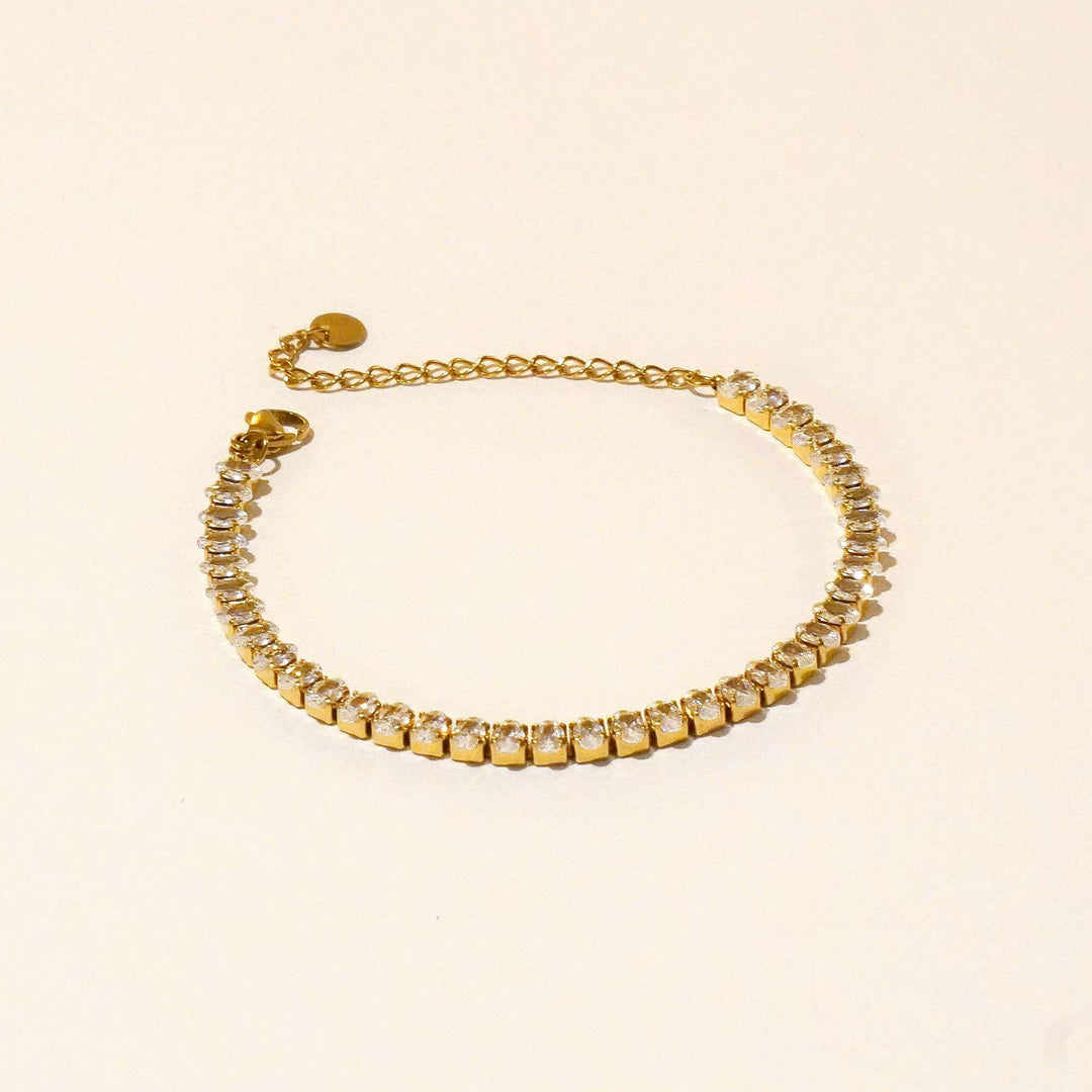 Adalyn Oval Tennis Crystal Bracelet