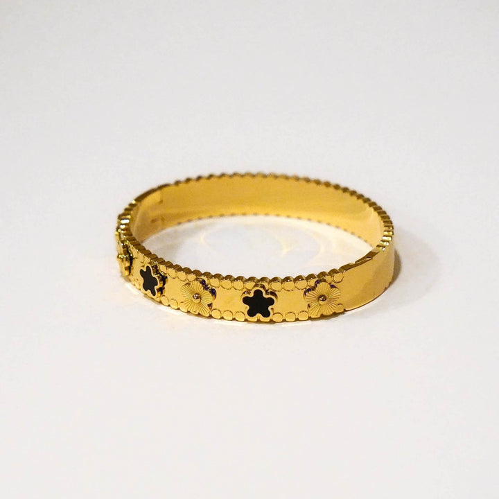 Bella Five Clover Colour Solid Bangle