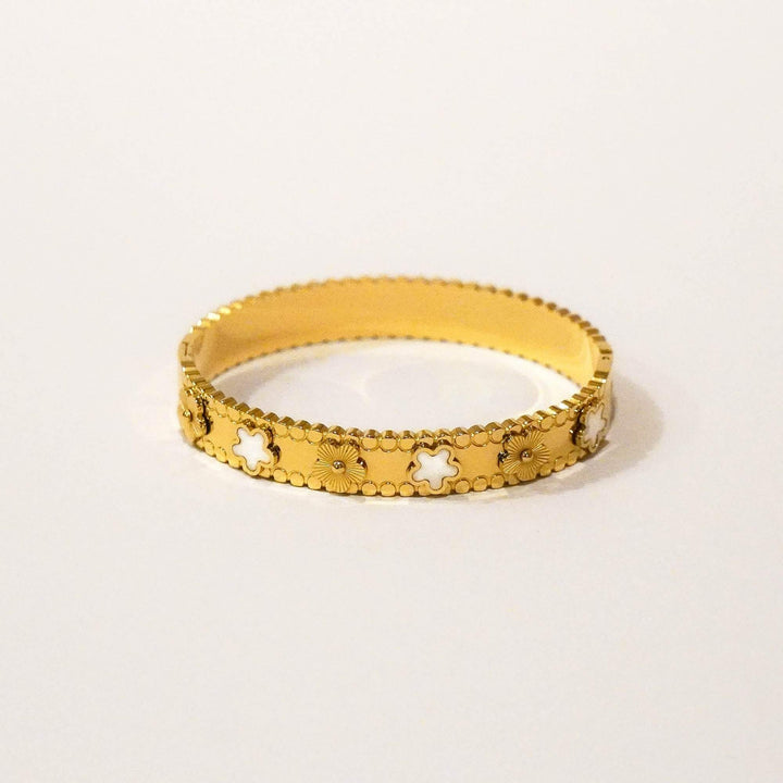 Bella Five Clover Colour Solid Bangle