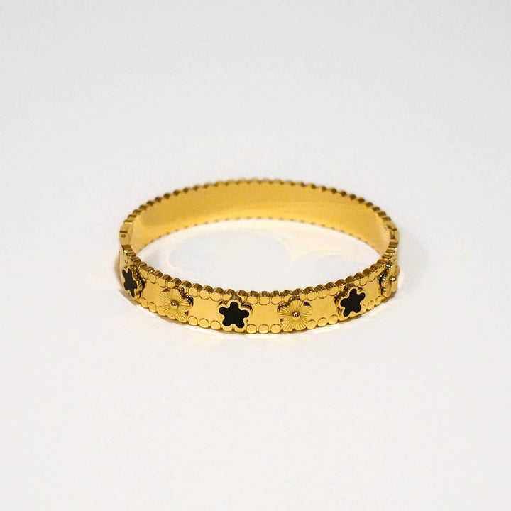 Bella Five Clover Colour Solid Bangle