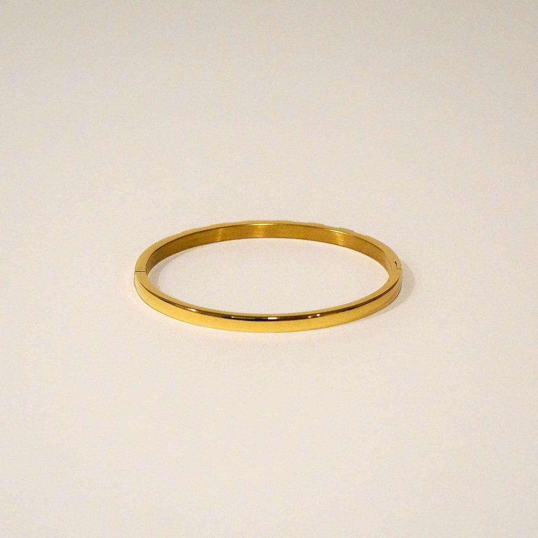 Ella Diamond Solid Bangle