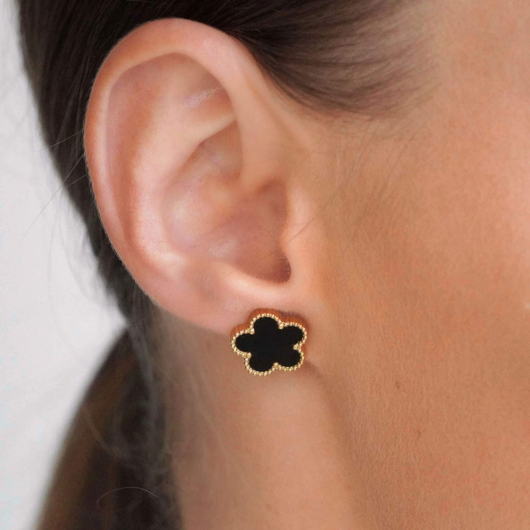 Five Leaf Clover Pendant Earrings