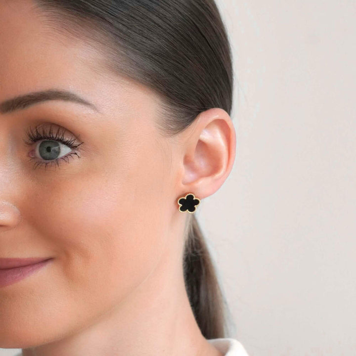 Five Leaf Clover Pendant Earrings