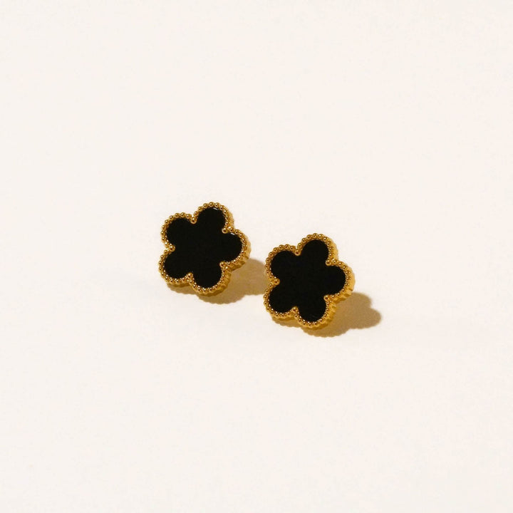 Five Leaf Clover Pendant Earrings