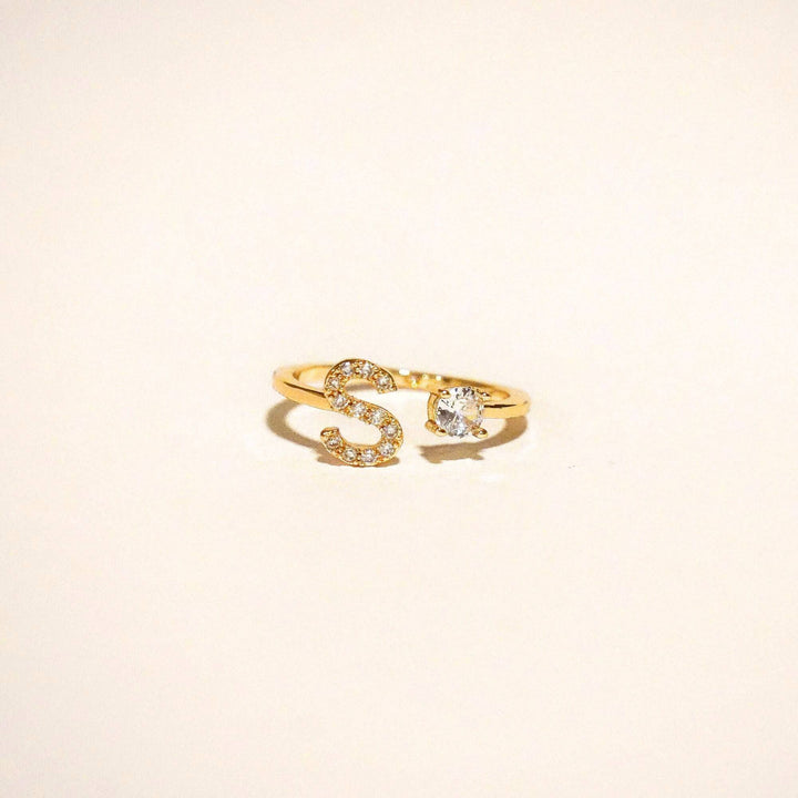 Personalised Skylar Initial Ring