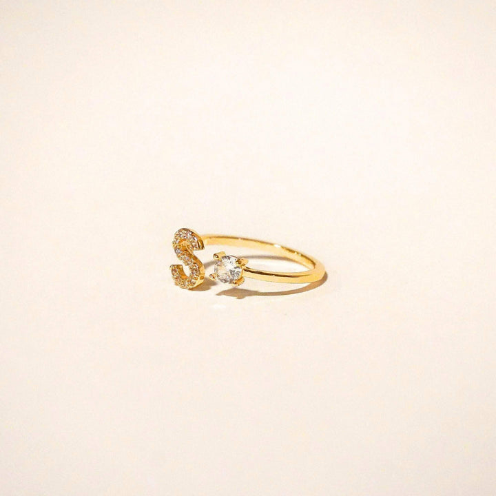 Personalised Skylar Initial Ring