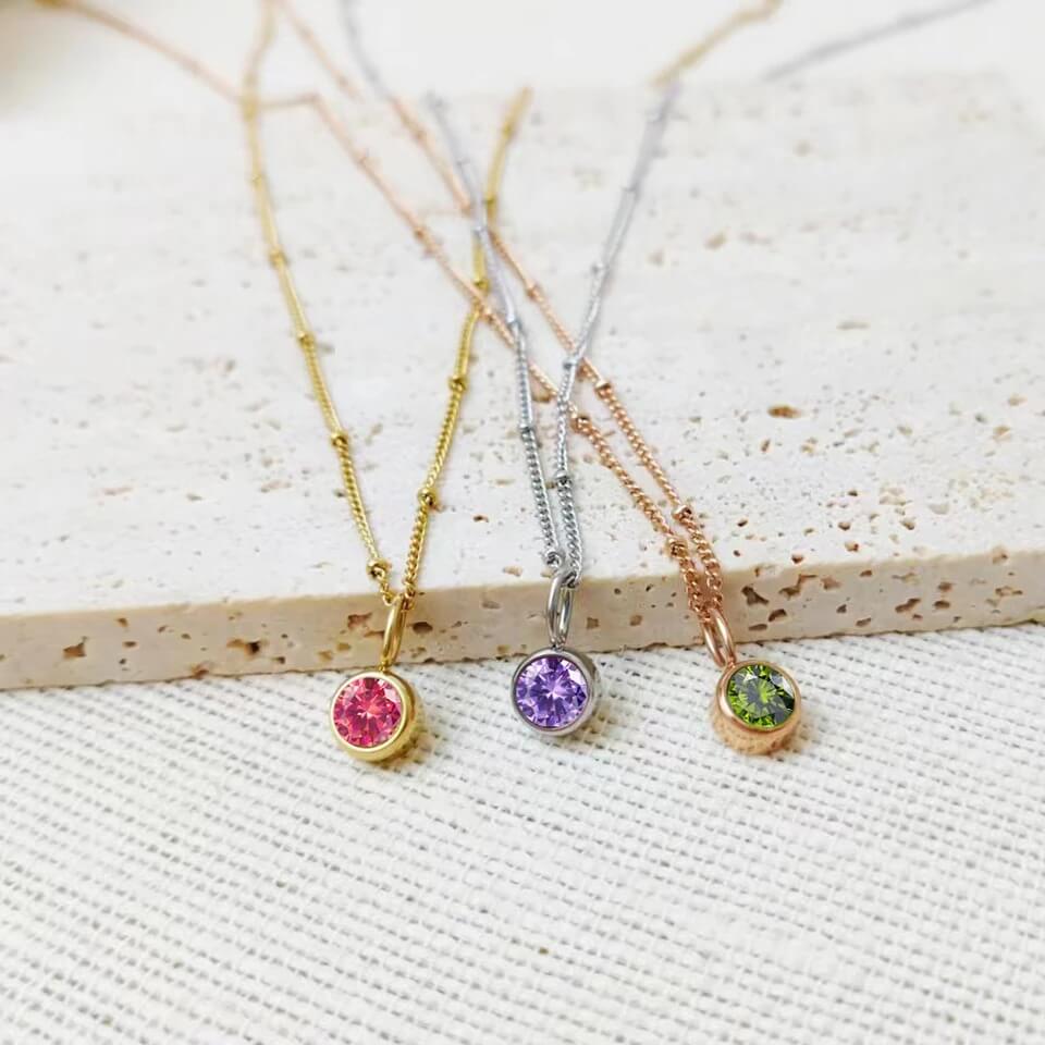 Dora Birthstone Necklace