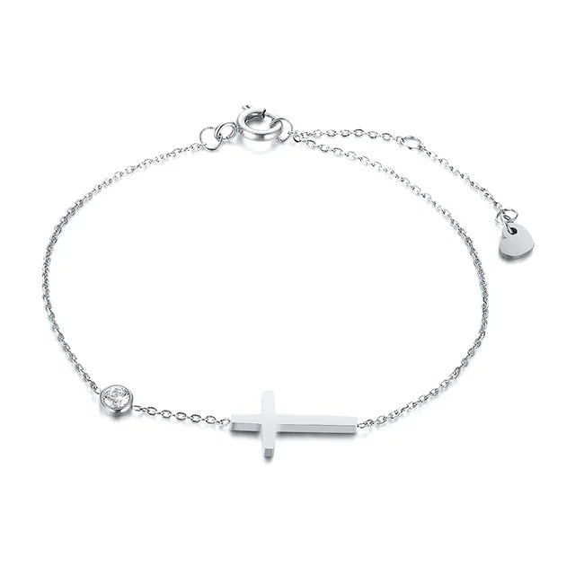 Faith Cross Crystal Bracelet