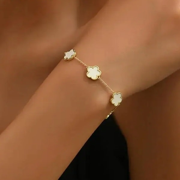 Five Leaf Multi Clover Bracelet