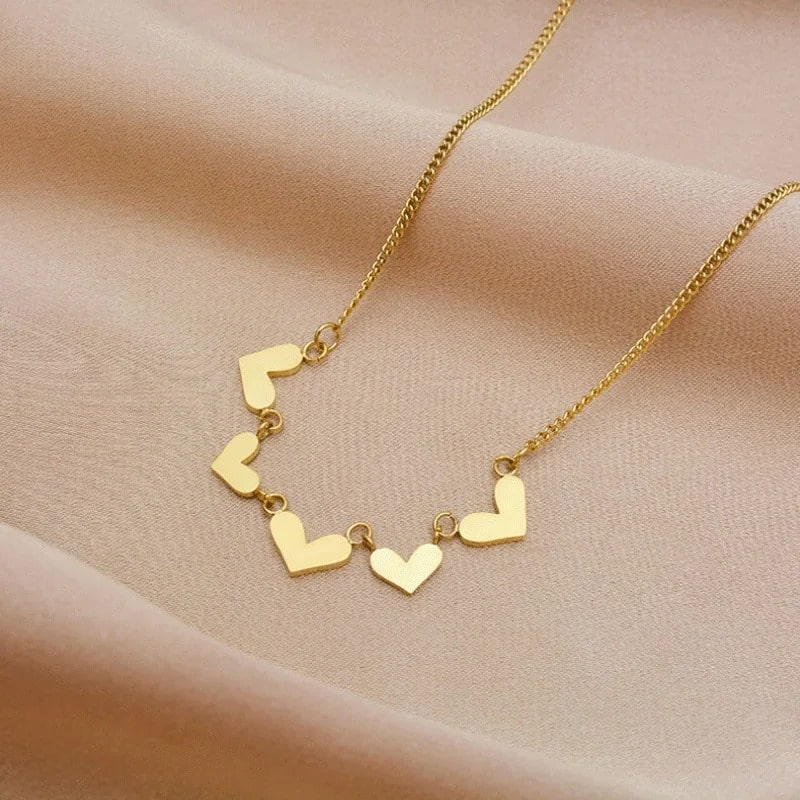 Jiya Heart Charms Necklace