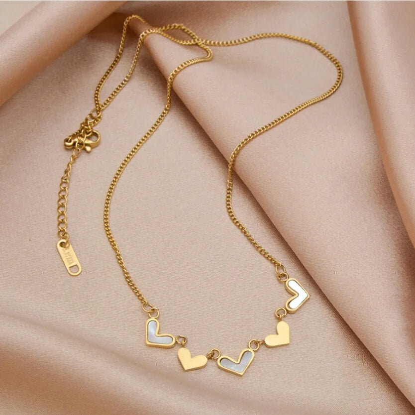 Jiya Heart Charms Necklace