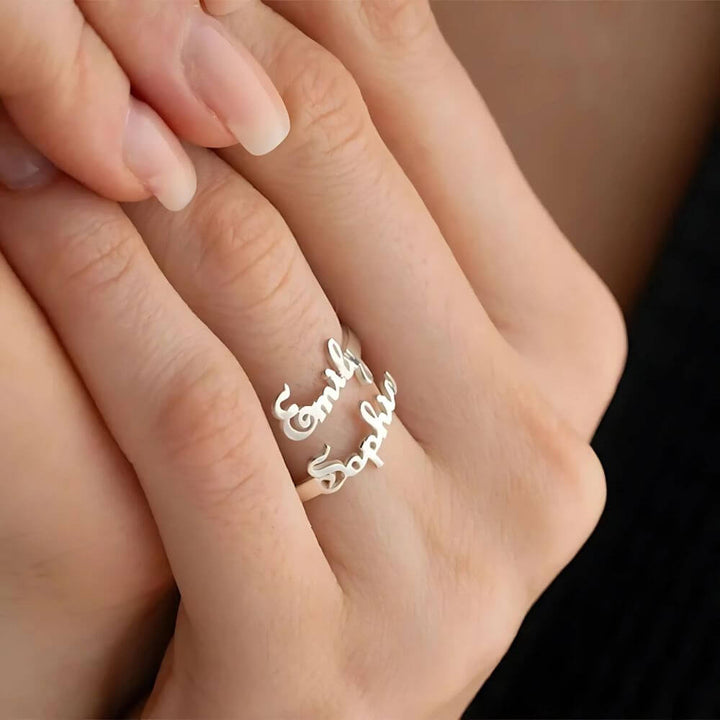 Personalised Jasmine Name Ring