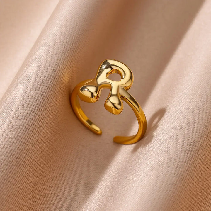 Personalised Kia Bubble Initial Ring
