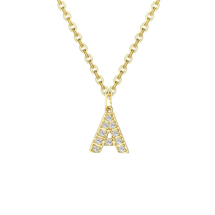 Personalised Briella Crystal Initial Necklace