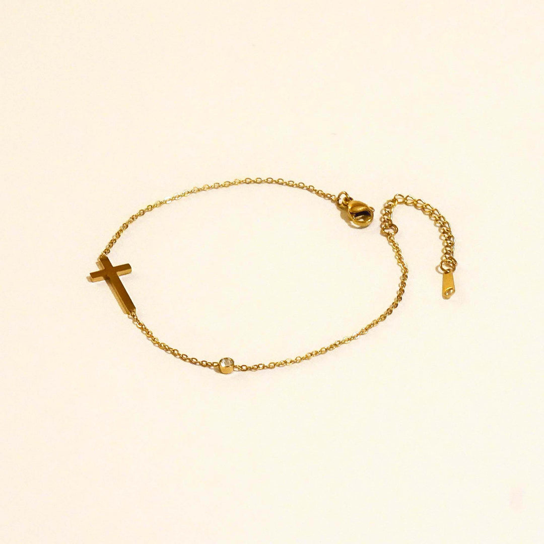 Faith Cross Crystal Bracelet