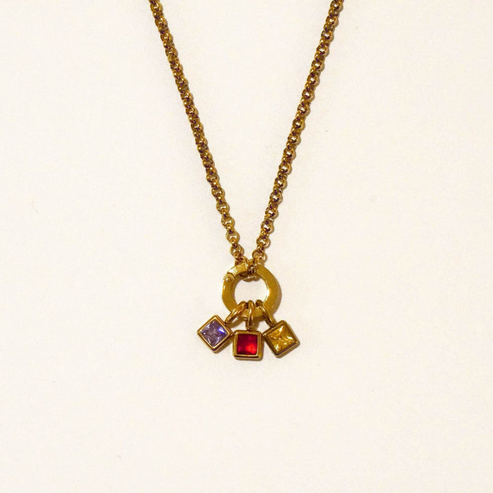 Personalised Aria Birthstone Necklace