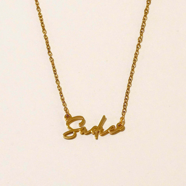 Personalised Sadie Name Necklace